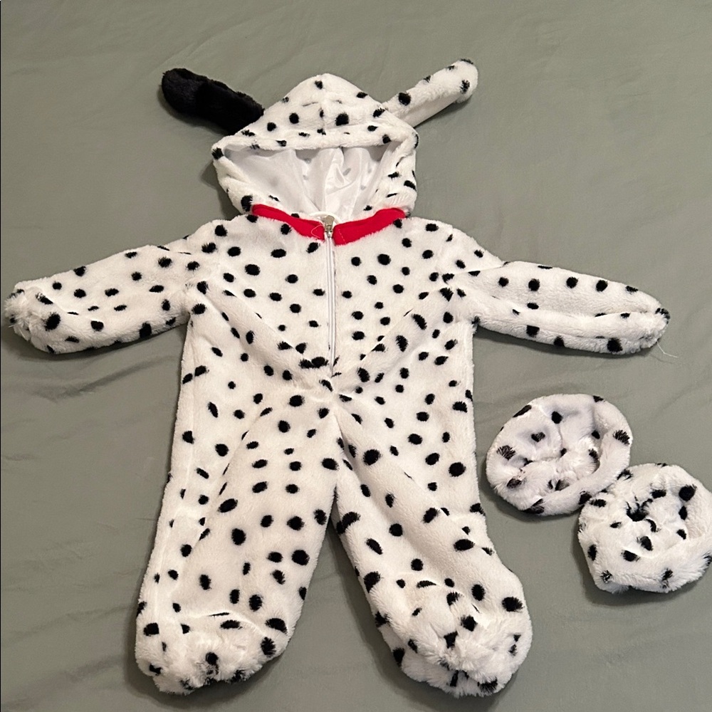 Dalmatian Print Kids One Piece Costume